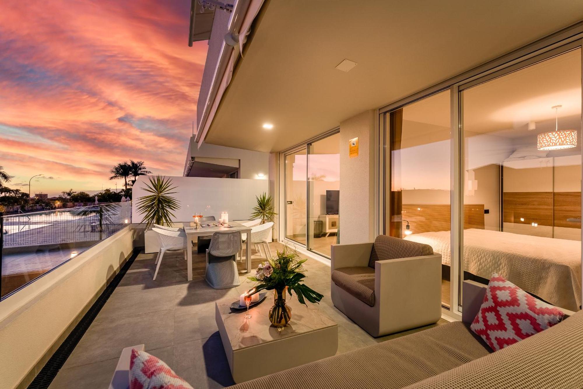 Modern New Apartment Las Terrazas De Costa Adeje. Heated Pool, Big Terrace And Private Parking Dış mekan fotoğraf